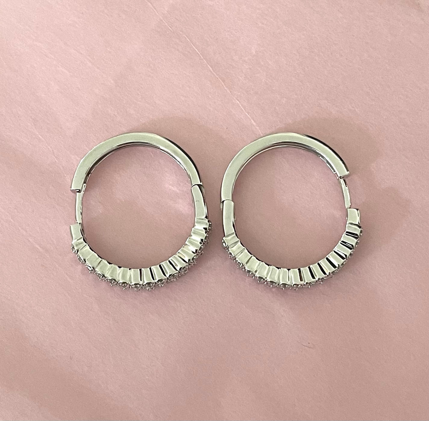 Wonderful Estate Diamond Rings/Earrings Combination Set 14K White Gold With Appraisal