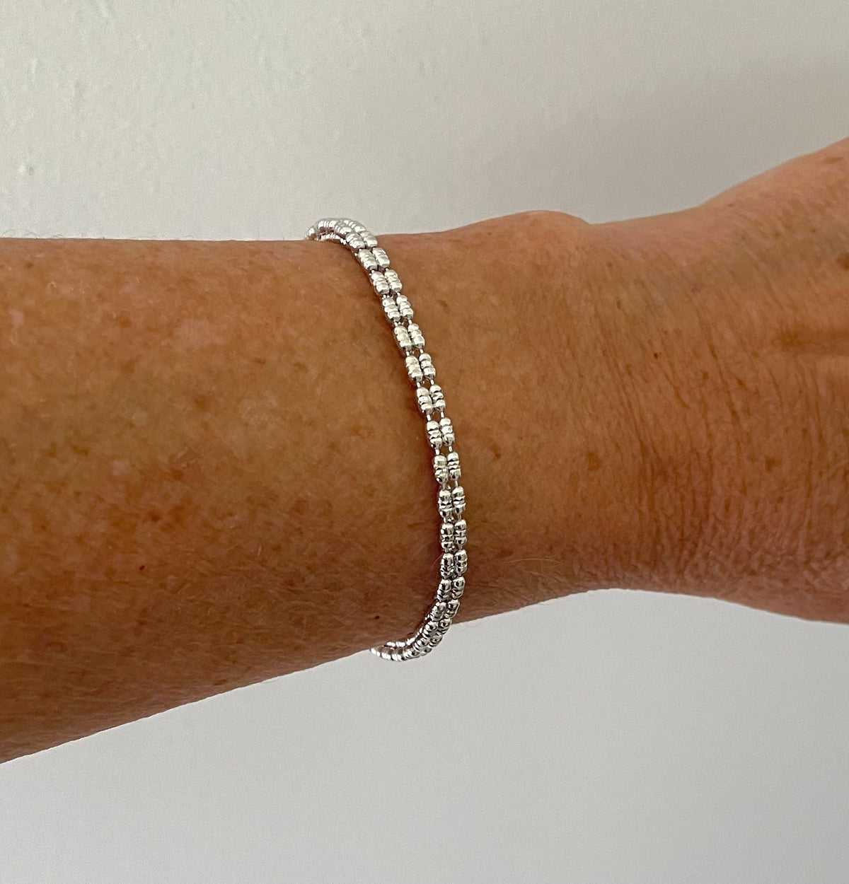 A Limited Edition Ice Bracelet (silver or gold) Solid 925 Sterling Silver Italy