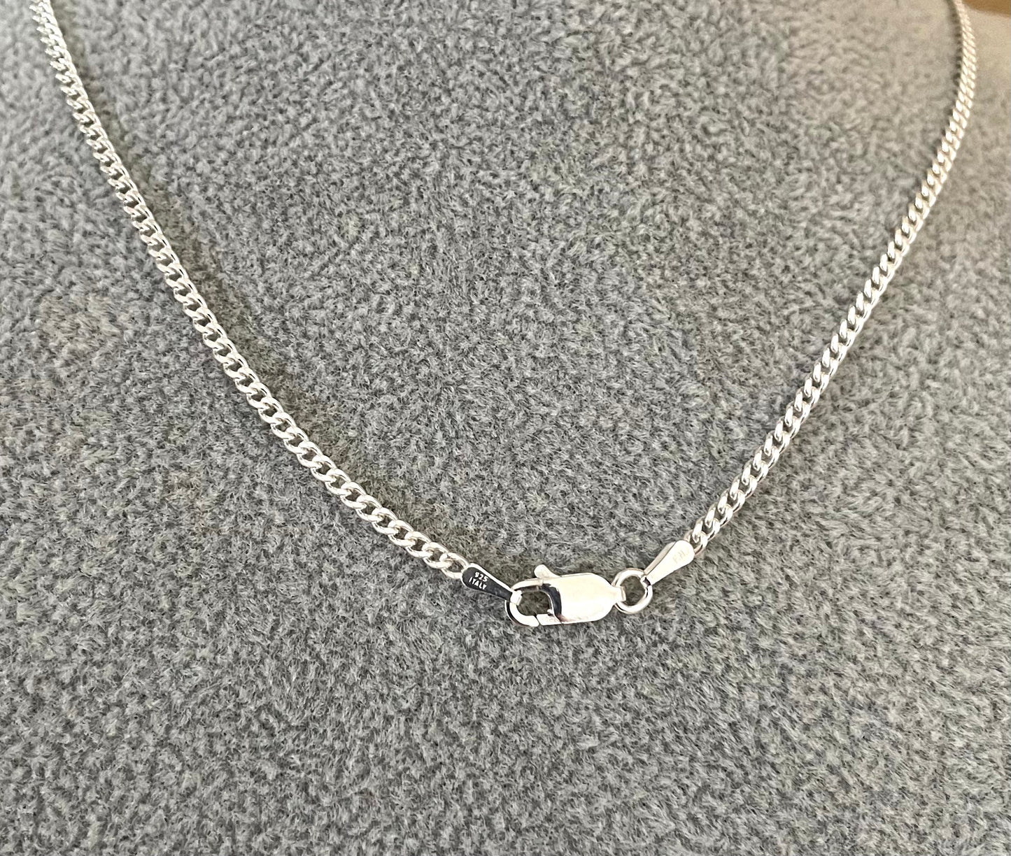 Floating Heart Necklace Solid 925 Sterling Silver Italy