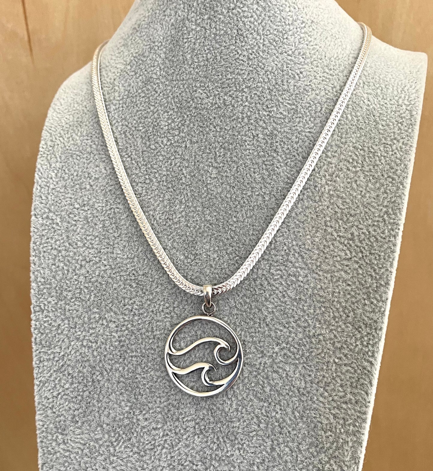 A Limited Summer Edition Foxtail Waves Necklace Solid 925 Sterling Silver Italy