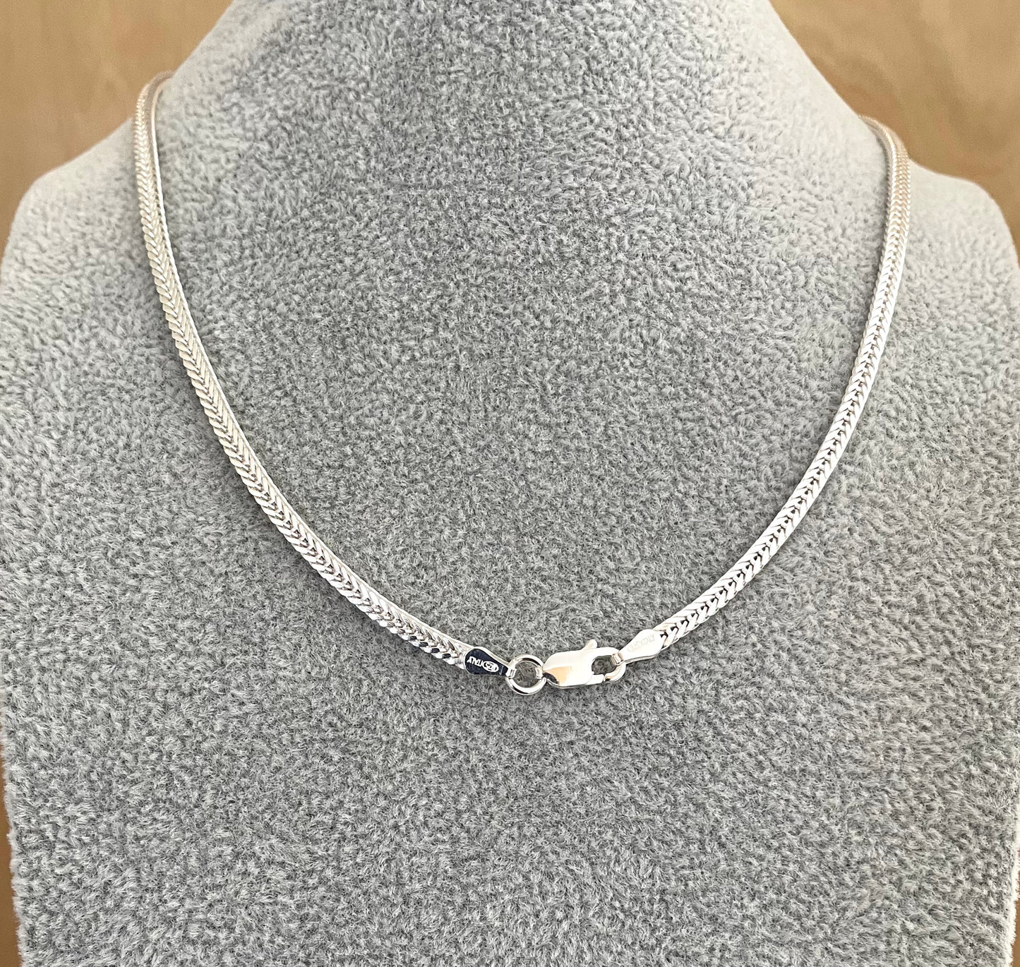 A Limited Summer Edition Foxtail Waves Necklace Solid 925 Sterling Silver Italy