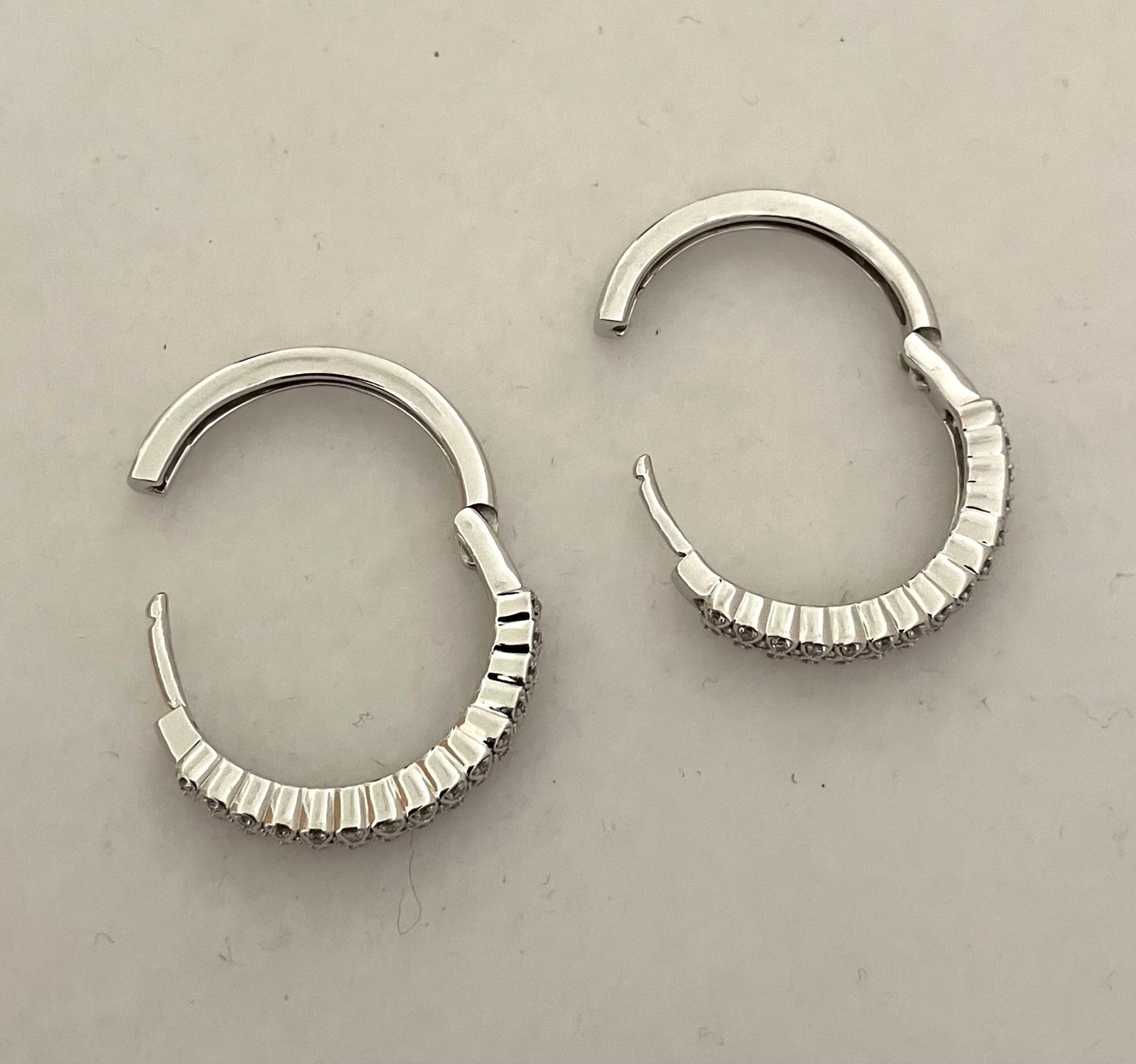 Wonderful Estate Diamond Rings/Earrings Combination Set 14K White Gold With Appraisal