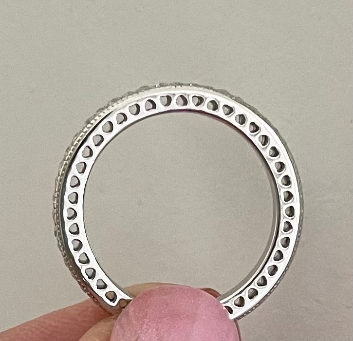 A Limited Edition Ring Hearts & Sparkle Eternity Solid 925 Sterling Silver