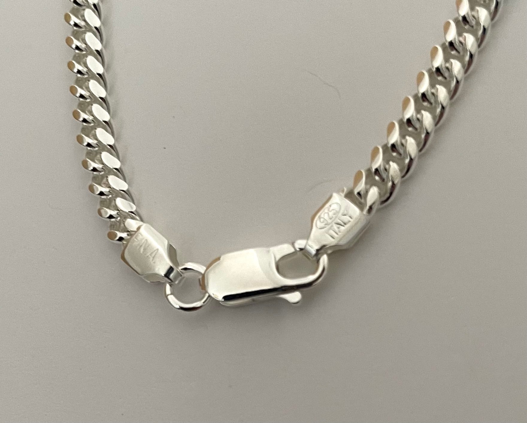 Bracelet-Cuban-link-Solid-925-Sterling-Silver-Italy-4