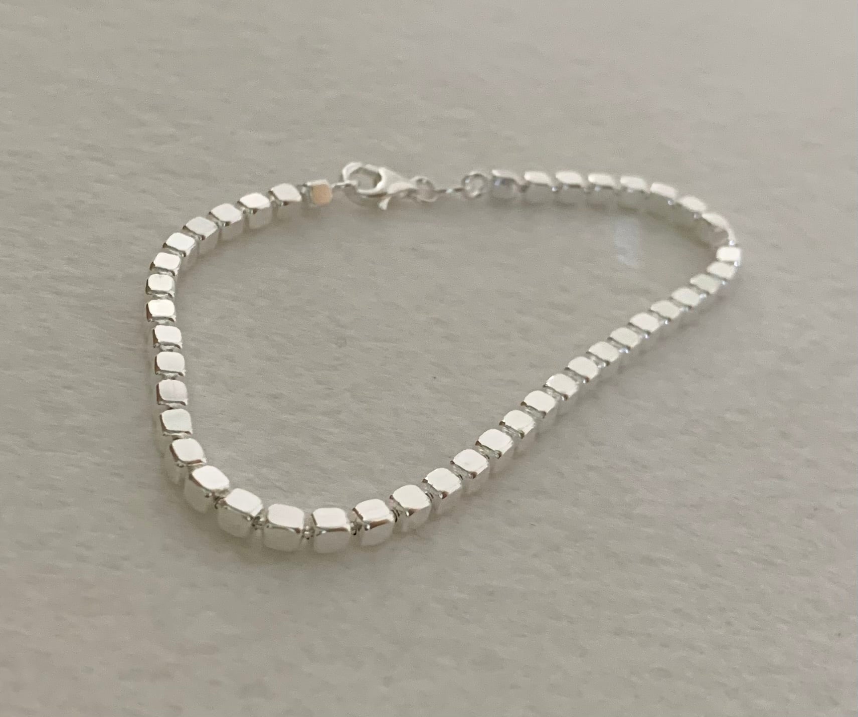 Bracelet-Cubes-Solid-925-Sterling-Silver-Italy-5