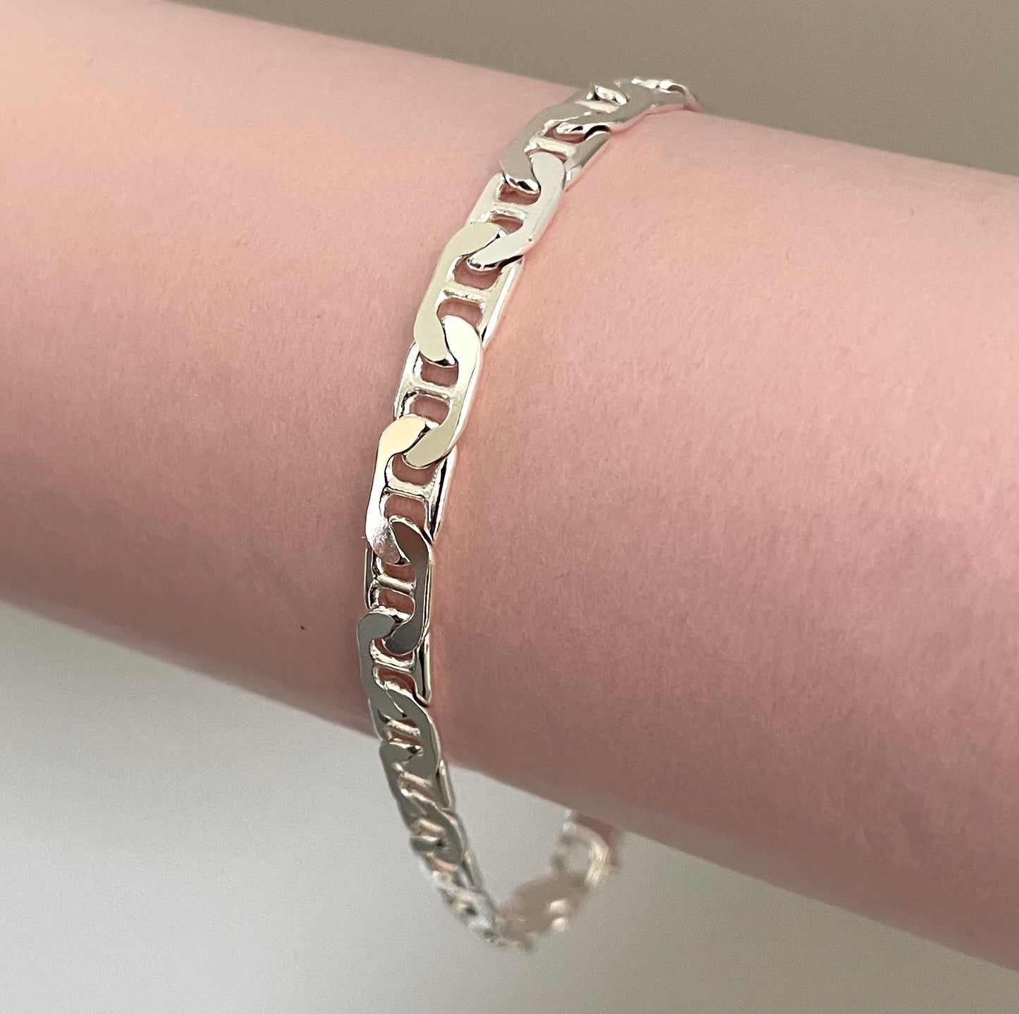 sterling silver gucci marine bracelet