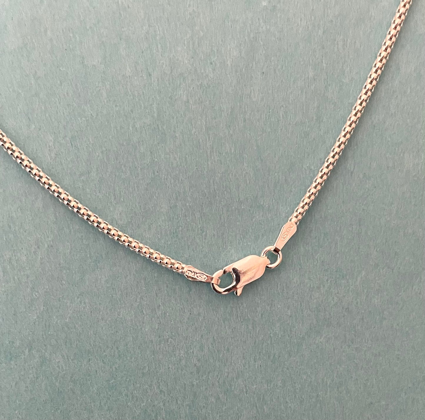 A Spring Edition Necklace, Charm Holder, 2 Charms Solid 925 Sterling Silver Italy