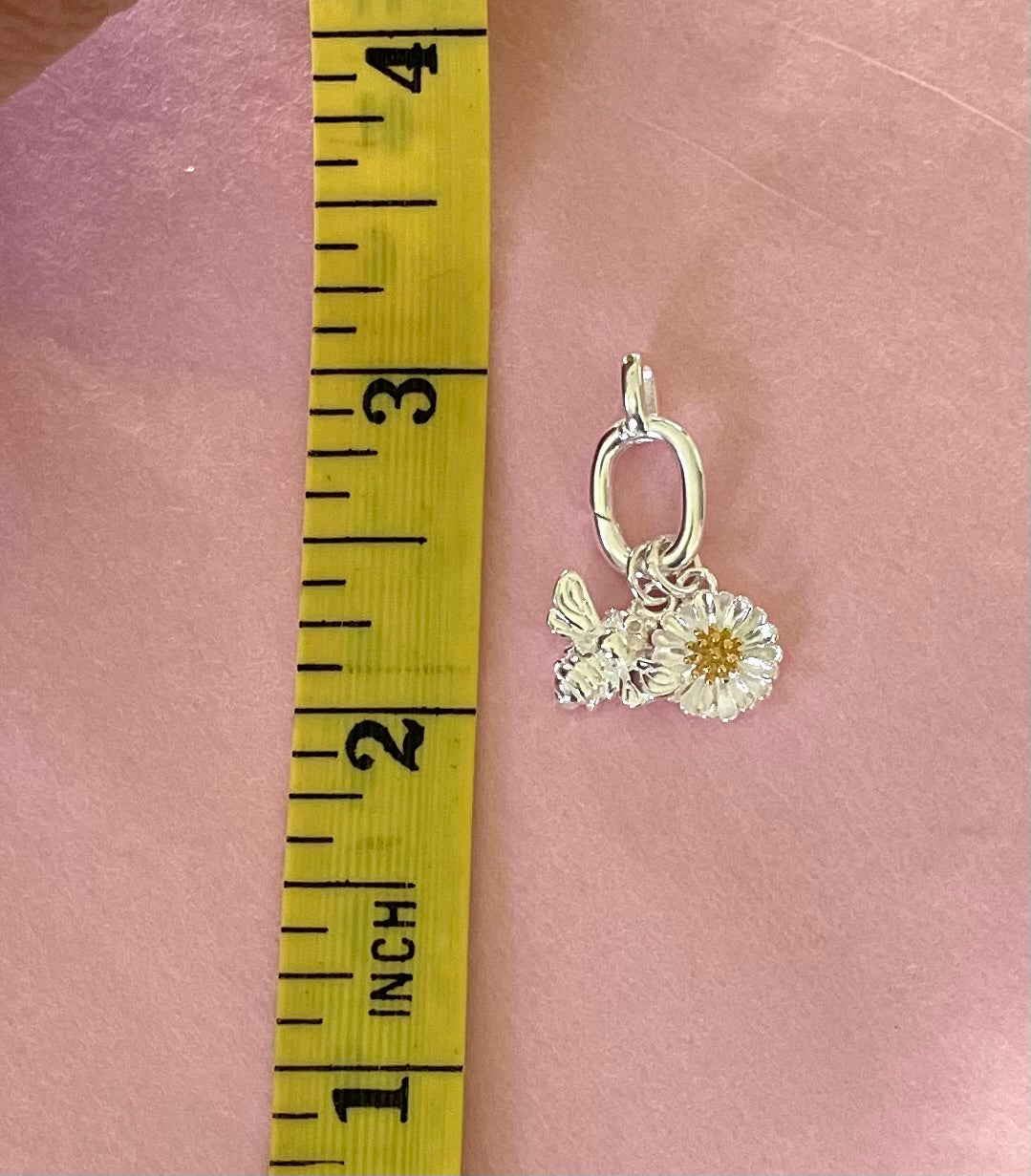 A Summer Edition Charm Holder With 2 Charms Solid 925 Sterling Silver
