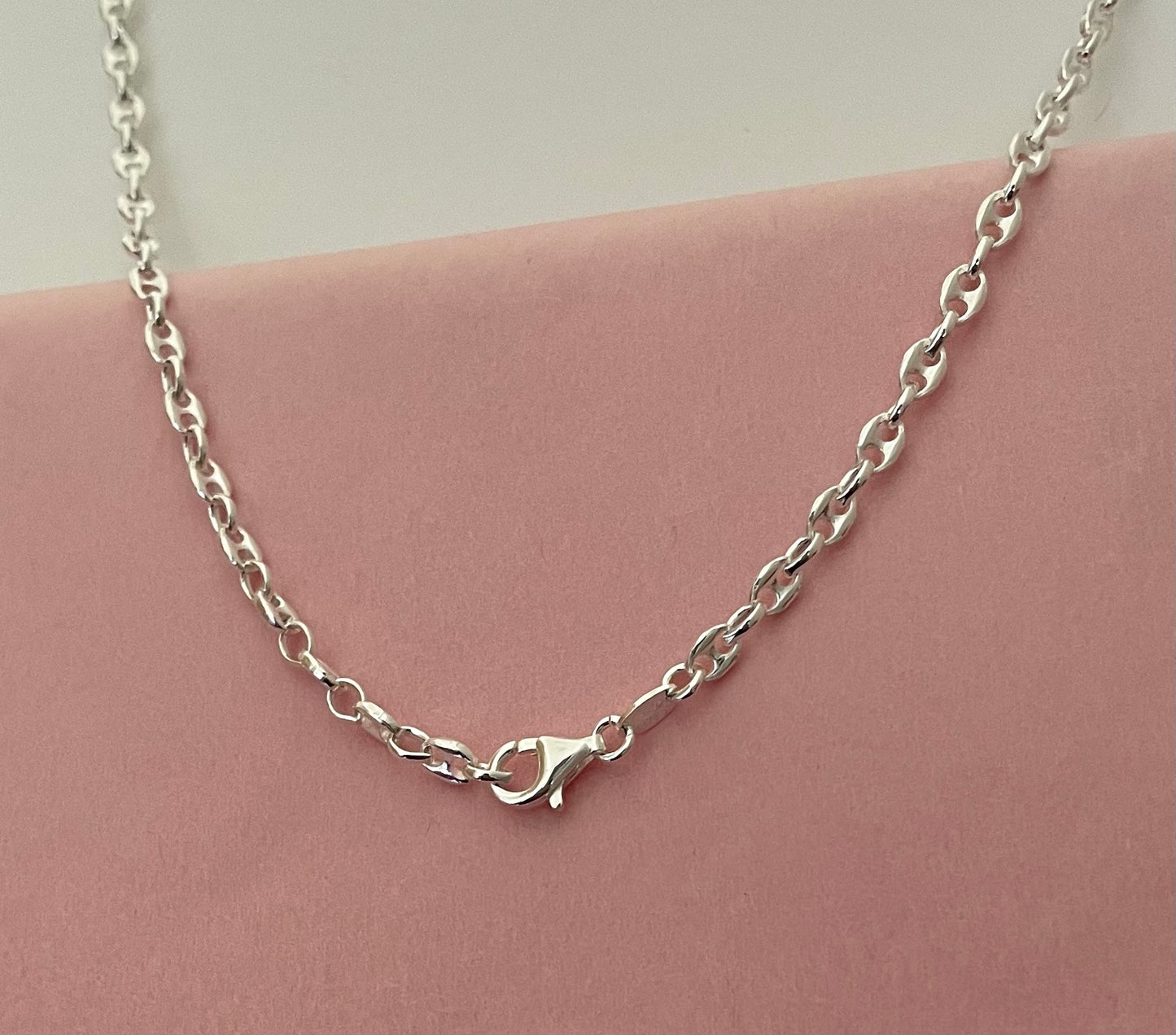 A Limited Edition PGM 16" Necklace With Linked Pendant Solid 925 Sterling Silver Italy