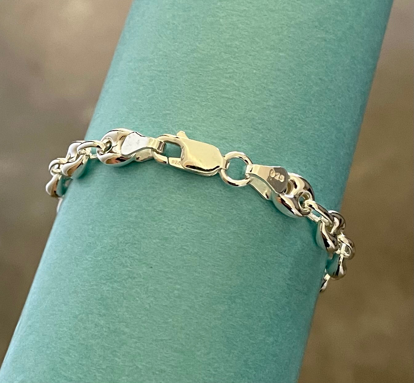Puffy-Gucci-Marine-Thick-Link-Solid-925-Sterling-Silver-Italian-4