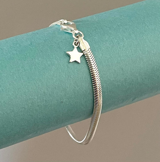 A Special Edition 'You're A Star' Bracelet Solid 925 Sterling Silver Italy